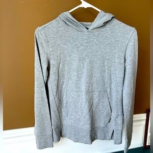 Eddie Bauer Girls Grey Long Sleeve Tee Hoodie Size Medium (10/12)